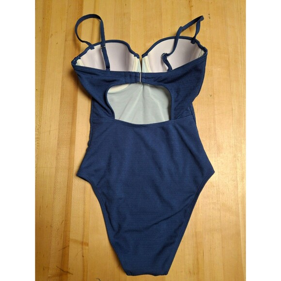 Cupshe One Piece Swimsuit Tummy Control New Size XS Navy Blue New With Tags - Picture 6 of 8